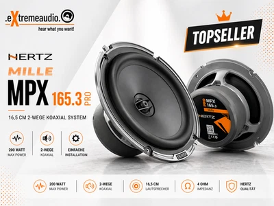 Hertz Mille MPX 165.3 - 16,5 cm système coaxial 2 voies 200 watts... - Photo 1/4