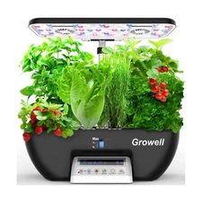 Hydroponics Growing System Kit, 17 Pods Herb Garden with 102 28W Full-Spectru...