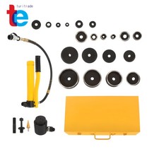 15 Ton Hydraulic Punch Driver Kit 1/2" to 4" Manual Hole Knockout Puncher Tool