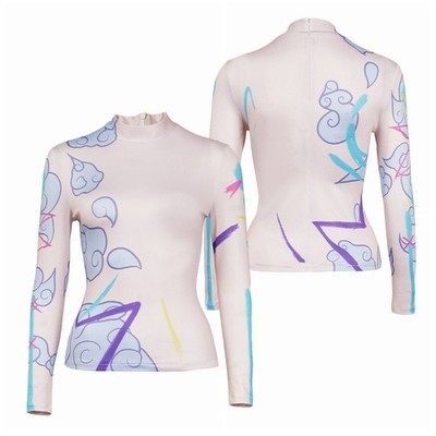 LOL Game 2024 Jinx Loose Cannon Powder Cosplay Uniform Tattoo Printed Tops Suits