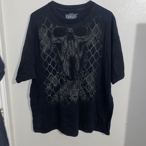 MMA Elite EliteXC XXL Black Skull Graphic T-Shirt Mixed Martial Arts
