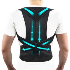Adjustable Posture Corrector Back Brace for Men & Women Lumbar Support Belt
