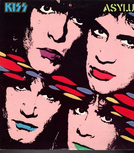 KISS on LP  " ASYLUM "  hard rock heavy metal