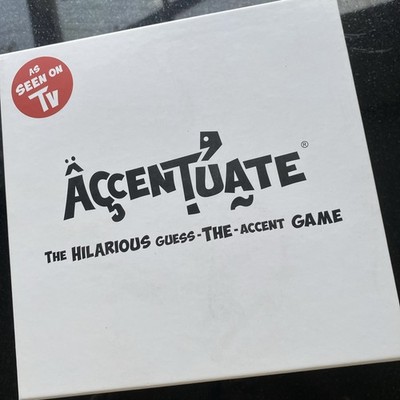 Accentuate The Game Guess The Accent Party Board Game Complete As Seen On TV