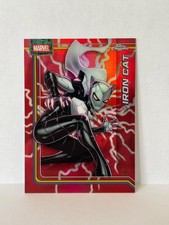 2026 Topps Chrome Marvel Comics Iron Cat Red Refractor /5 #127