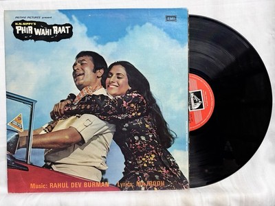 Phir Wahi Raat LP Vinyl Record R D Burman 1980 Bollywood Hindi Ost Indian VG+