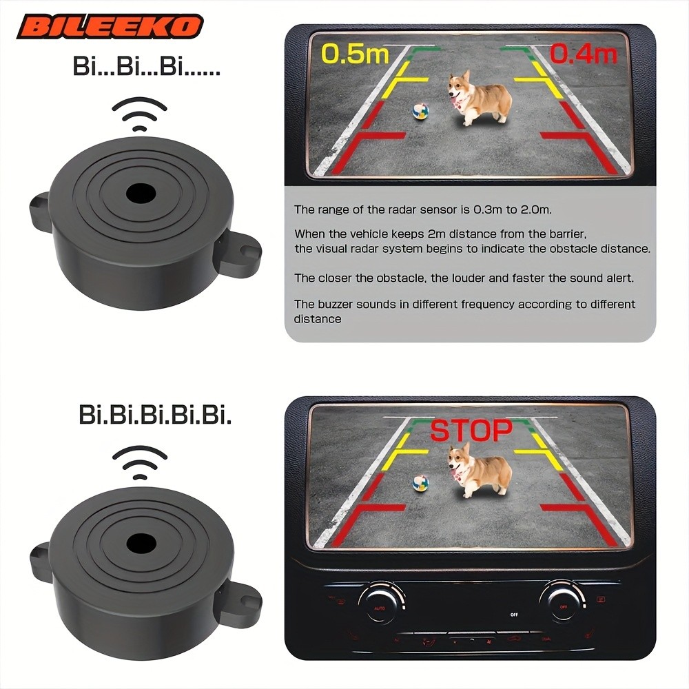 Car Parking Rear View Camera LED Night Vision Function with Buzzer Alarm