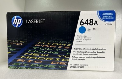 HP 648 A Laser Jet CE261A CYAN-New In Sealed Box-11,000 Pages
