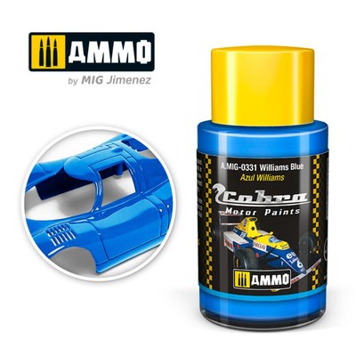 Farbe Cobra Motor Blau Williams - 30ml - Ammo- Mig-0331