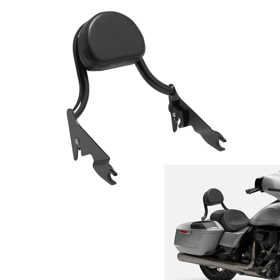 Passenger Backrest Sissy Bar Fit For Harley Touring Road Electra Glide 2009-2025 - Image 3 of 4