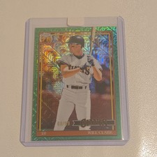 2026 Topps Series 1 Silver Pack Mojo Will Clark #91C-96 Green Refractor /99