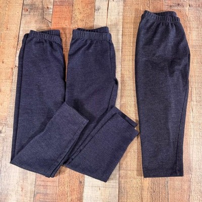 Girls Cat & Jack Jeggings Leggings Lot Size Large 10 12 Denim Look 3pc Basic