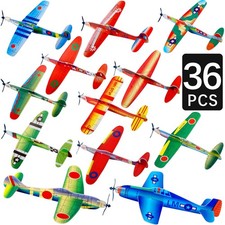 36 Pack Foam Airplane Toys for Kids, Glider Planes for Boys  Girls, Birthday...