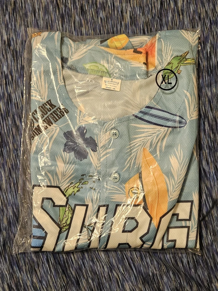 Camisa de campamento hawaiana Wichita Wind Surge Margaritaville - Talla XL Liga Menor BB Foto 4 de 4