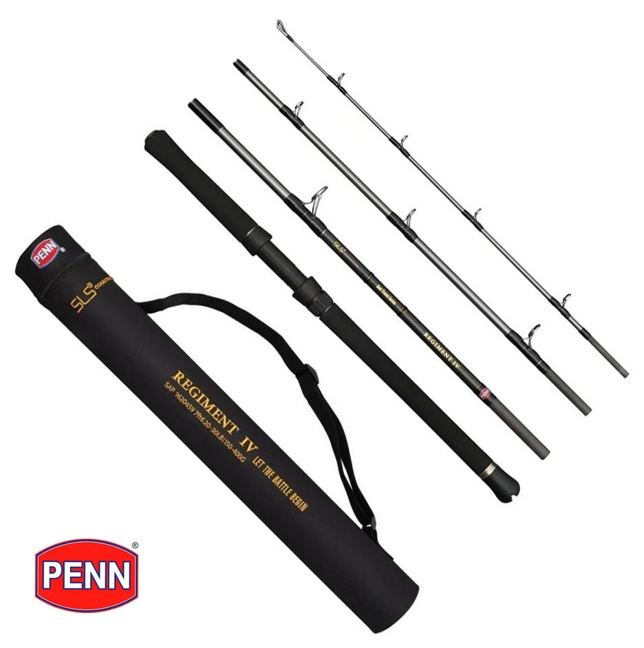 Superb Penn Regiment 4 Boat Travel 7ft6in 4pc 20-30lb Saltwater + Tube 1620459