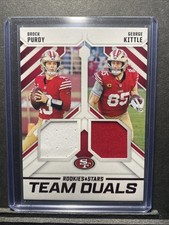 2025 Panini Rookies & Stars - Team Duals Brock Purdy, George Kittle #TD-SF (MEM)