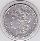 Very  Sharp  1880   S   Morgan  Dollar  (90% Silver)  Coin