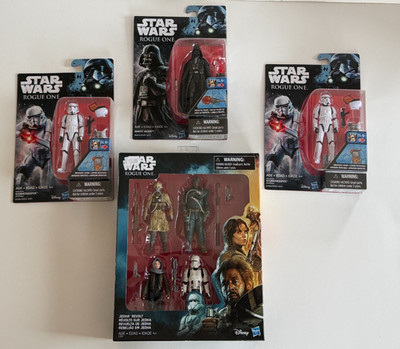 NEW--Rogue One lot - VADER 2x STORMTROOPER, 4-pack w/ TWO TUBES, SAW GERRERA etc