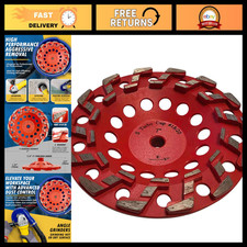 7" Diamond Grinding Wheel 14 Segments for Concrete Coating, 5/8"-11 Arbor