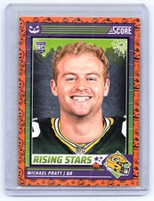 2024 Score-A-Treat #40 Michael Pratt A-Treat - Rising Stars Orange Pumpkin