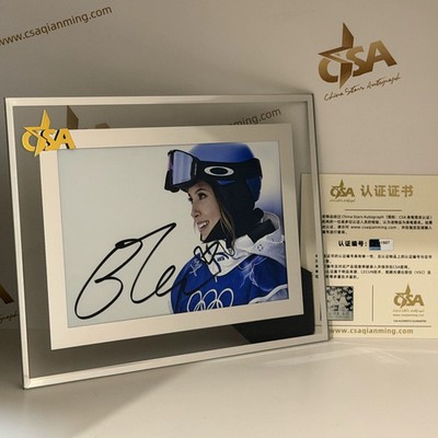 Gu Ailing Autograph Photos Signature Fidelity 6 Inch Photo Frame Gift 谷爱凌亲笔签名照相框