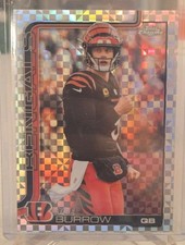 2025 Topps Chrome Football Joe Burrow X-Fractor #61 Bengals NFL