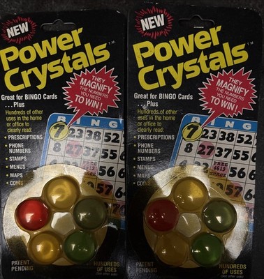 Bingo Waiters Set of 10 Colored Magnifying Winning Number Markers NOS P10