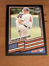 2026 PANINI STARS & STRIPES PRIZM VALENTIN CEBALLOS #137 BLACK VELOCITY /39 NM+