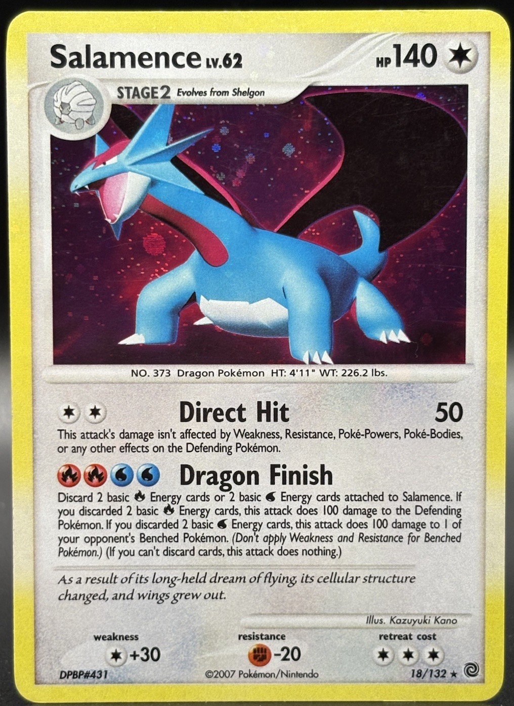 Pokemon TCG - Salamence 18/132 Secret Wonders Holo - LP