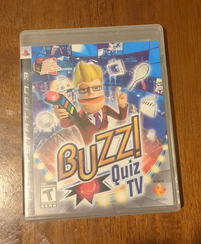 Buzz! Quiz TV (Sony PlayStation 3 / PS3, 2008) *CIB* Complete in Box
