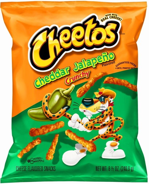Bocadillos Cheetos Crunchy Cheddar con sabor a jalapeño 8,5 oz