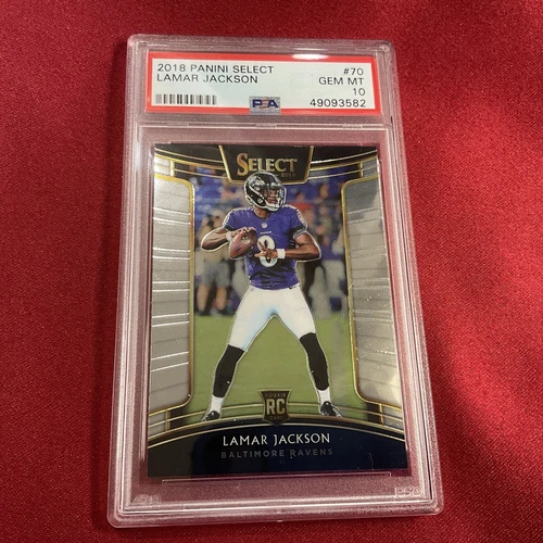 Lamar Jackson 2018 Select #70 RC PSA 10