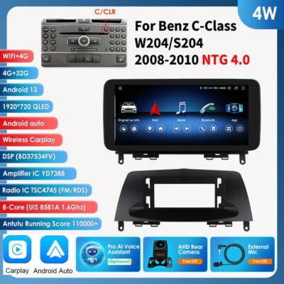 For Mercedes Benz C Class W204 2008-2010 10.25'' Car GPS Android Radio Stereo Nav