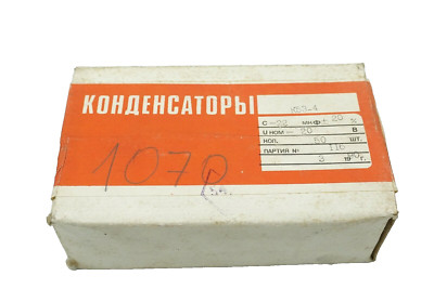 K53-4 22uF 20% 20V Russian AXIAL Tantal Capacitors NOS in NIB .QTY-10