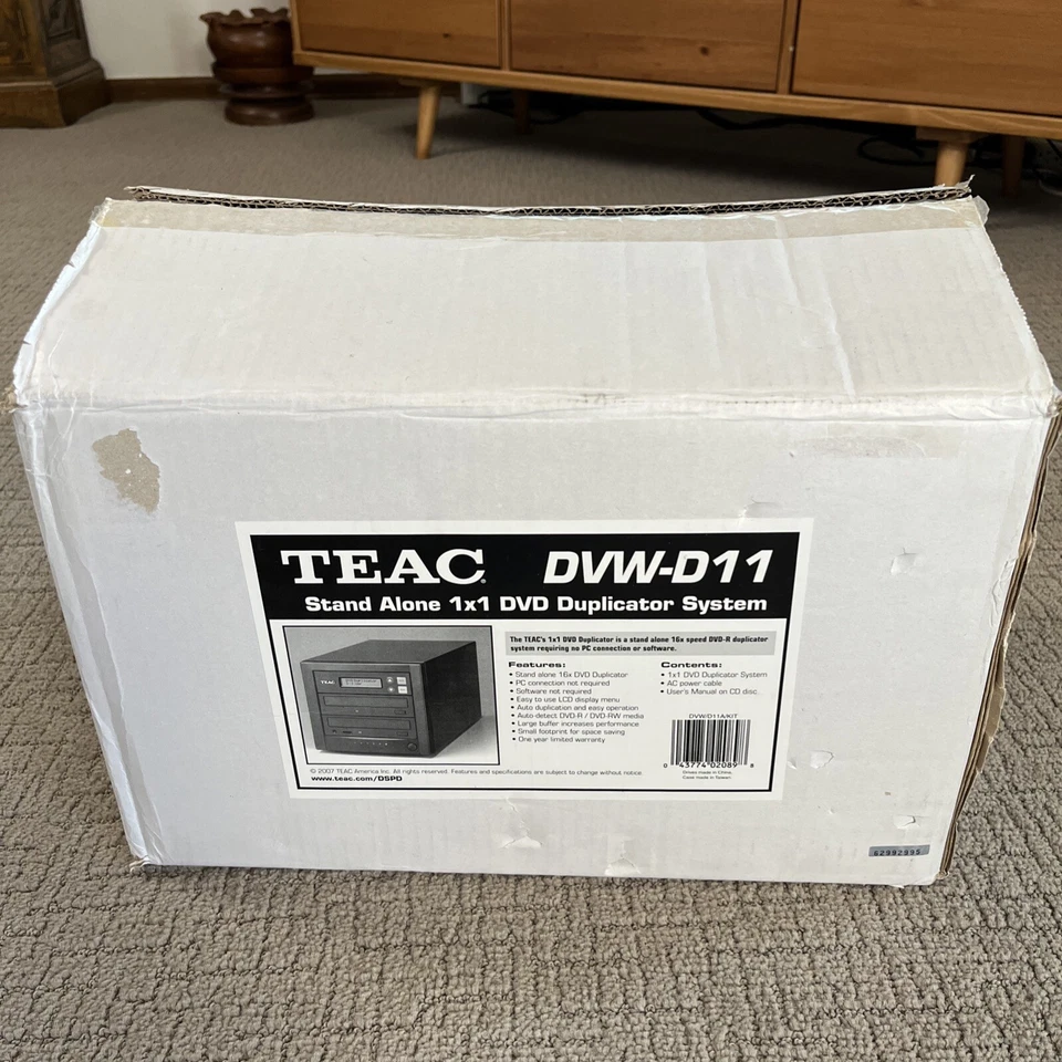 TEAC Duplicator Cd DVD Black 1 x 1 8M Buffer Memory Stand-Alone 16x DVW/D11A Kit - Image 2 of 4