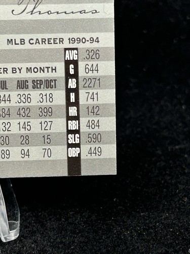 FRANK THOMAS 1995 Leaf Limited #1 HOF MLB Chicago White Sox - Picture 9 of 12