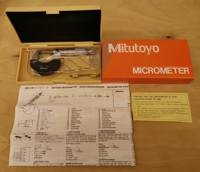 Mitutoyo Bügelmeßschraube Mikrometer 0-25mm / 0.01mm Micrometer *NEU*