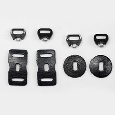 8PCS Strap Adapter Triangle Ring Camera Accessory Set with Genuine Leather PadqX
