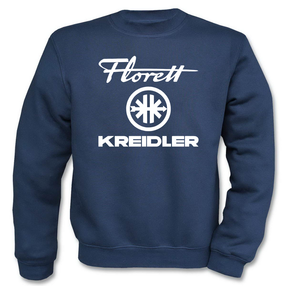 Textilhandel Hering Hoodie - Florett Kreidler Logo Fun, Donkerblauw, L Textilhandel Hering Hoodie - Florett Kreidler Logo Fun, Donkerblauw, L