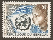 SENEGAL 1973 SG535 Centenary of WMO - Fine Used (JB16804)