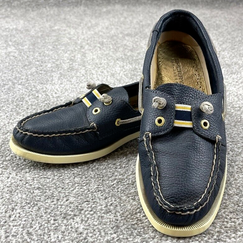 Sperry Shoes Women's Top-Sider Blue Leather Authentic