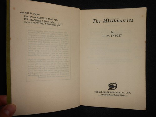 G W TARGET - The Missionaries - 1961-1st Uncorrected Bound Proof, Vintage Novel - Picture 2 of 5