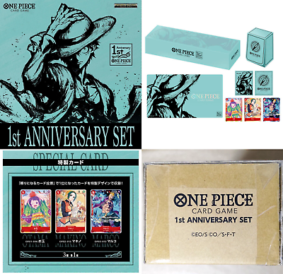 ONE PIECE Card Game 1st ANNIVERSARY Set Limited Japan Complete