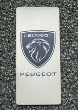TUNING PEDANA POGGIAPIEDE POGGIAPIEDI ACCIAIO INOX LOGO PEUGEOT 208 STAMPA UV 