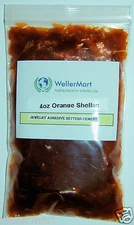 ORANGE FLAKE SHELLAC 4oz JEWELRY WATCHMAKER ENGRAVING ADHESIVE SETTERS CEMENT