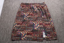 90's Vintage Women's Midi Skirt USA Made Aztec Southwestern Size 24 36x24 