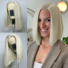 Short Bob Wigs Human Hair For Women Blonde 13x4 Lace Frontal Wig