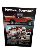 1981 Jeep Scrambler American Motors Print Ad Vintage