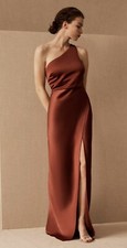 anthropologie Dylan Satin Charmeuse Maxi Dress