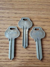 Lot of 3 LOCKSMITH ORIGINAL CORBIN RUSSWIN KEY BLANK K165